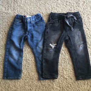 Distressed jeans